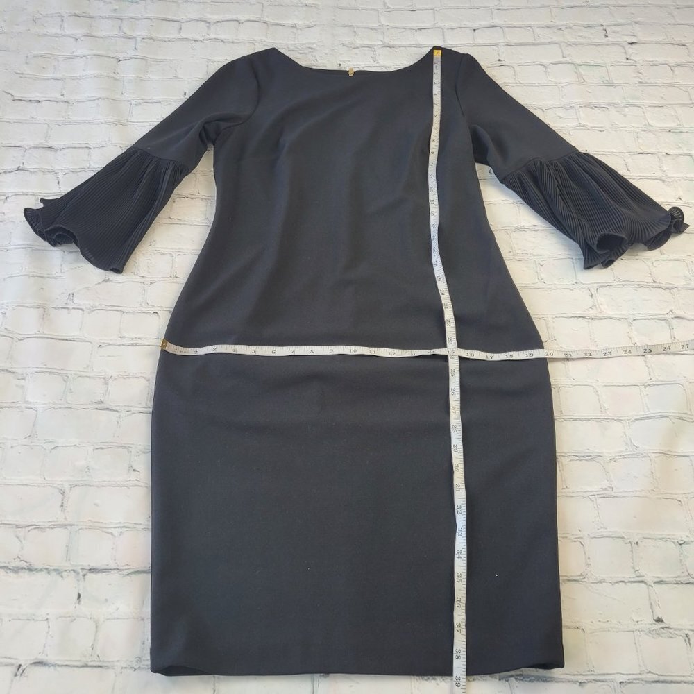 Calvin Klein women’s black medium dress with golden zipper back size 12 - Picture 5 of 12